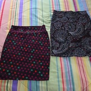 Two LuLaRoe Cassie skirts